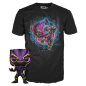 Preview: FUNKO POP! - MARVEL - Blacklight Black Panther T Challa #891 mit Tee Größe XL